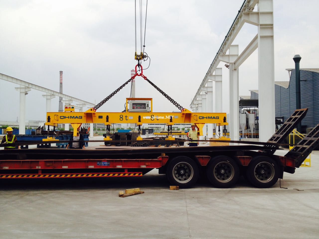 鋼板起重電永磁吊具，千豪磁力吊