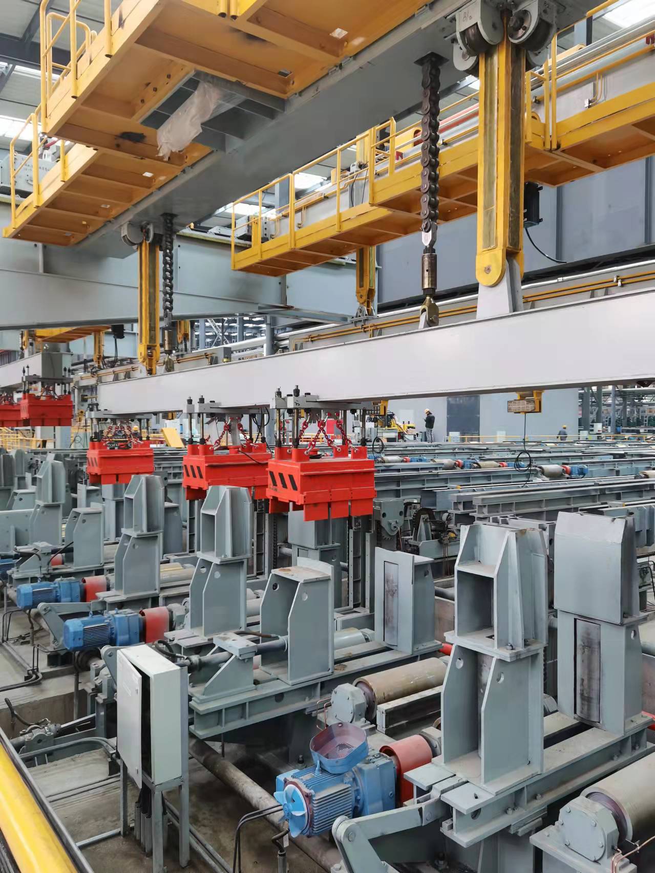 千豪吊型材，鋼軌自動(dòng)化生產(chǎn)線用電永磁鐵吊具