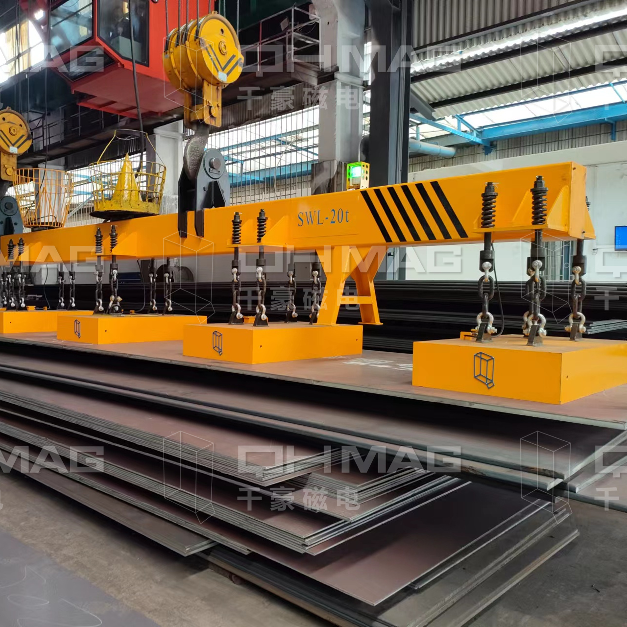 千豪吊鋼板電永磁吊具，鋼板吊具，電永磁吊具，磁力吊具