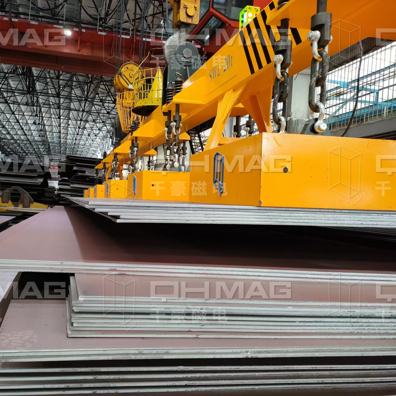 千豪吊鋼板電永磁吊具，鋼板吊具，電永磁吊具，磁力吊具