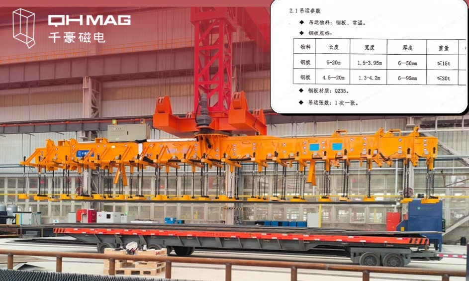 千豪起重電永磁鐵，電永磁吊具，吊鋼板專用夾具